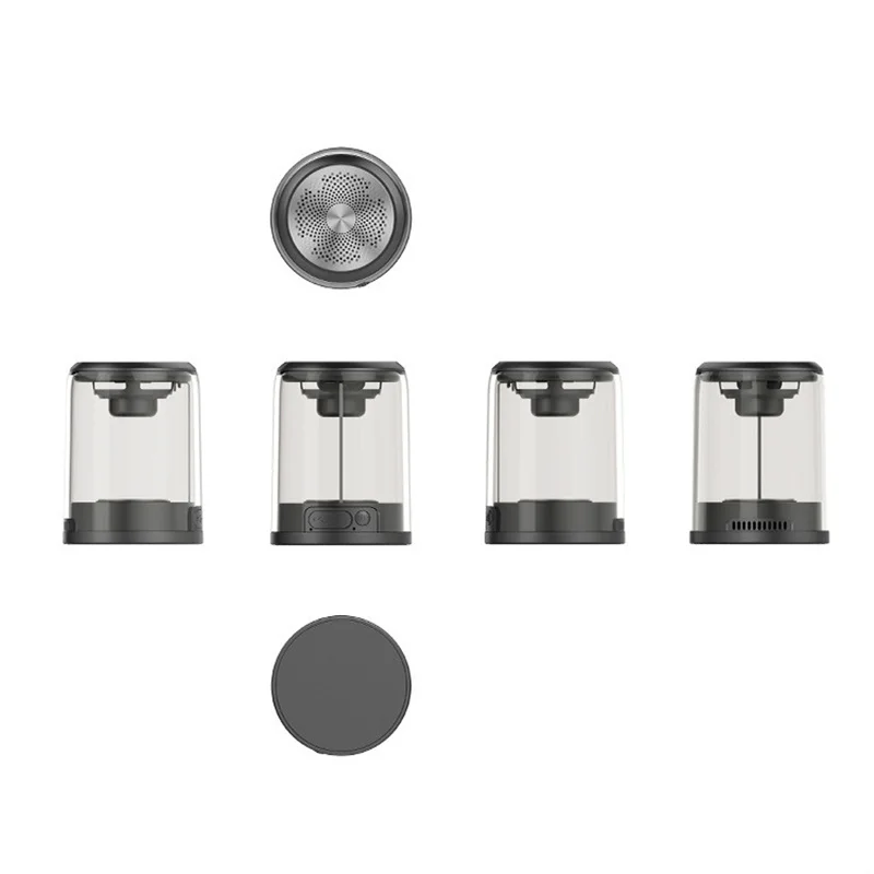 Одна пара громкий динамик портативная стерео гарнитура музыкальная квадратная