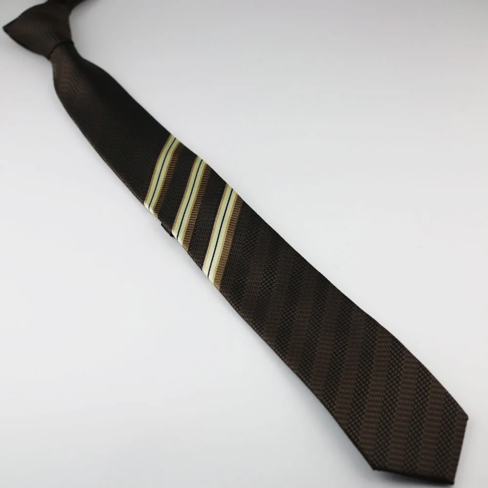 Галстуки LAMMULIN мужской узкий галстук новый дизайн уникальный коричневый в клетку
