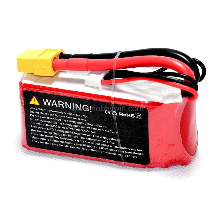 11 1 V/3 S 1600mAh 75C LiPO батарея XT60 разъем для FPV Drone RC multirotor | Игрушки и хобби