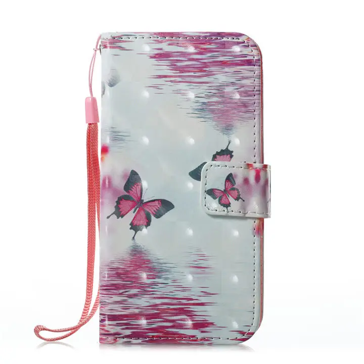 Purple Butterfly DEEVOLPO для Fundas Apple iphone XS кошелек кожа чехол для iphone X 7 8 6 6s Plus 5 5S SE флип чехол для телефона медведь Coque D03Z - Цвет: Purple Butterfly