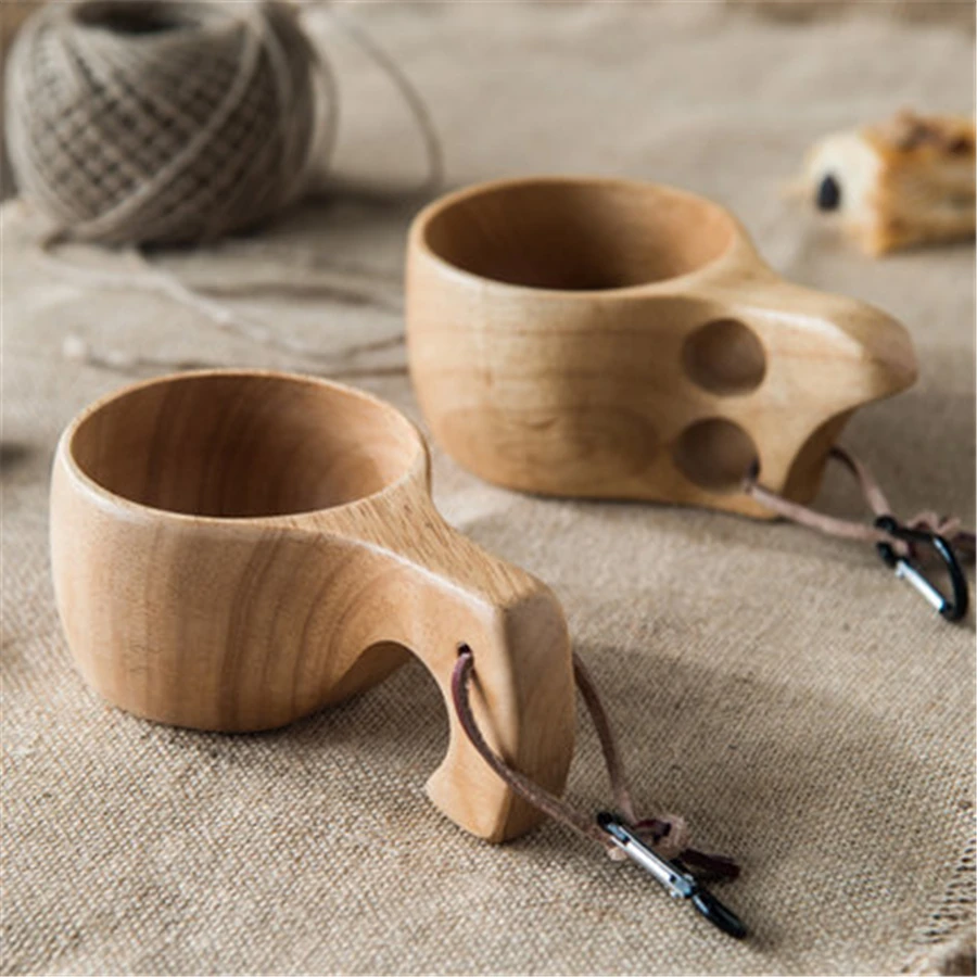 Японская креативная чашка из натурального дерева кофейные красивые товары для