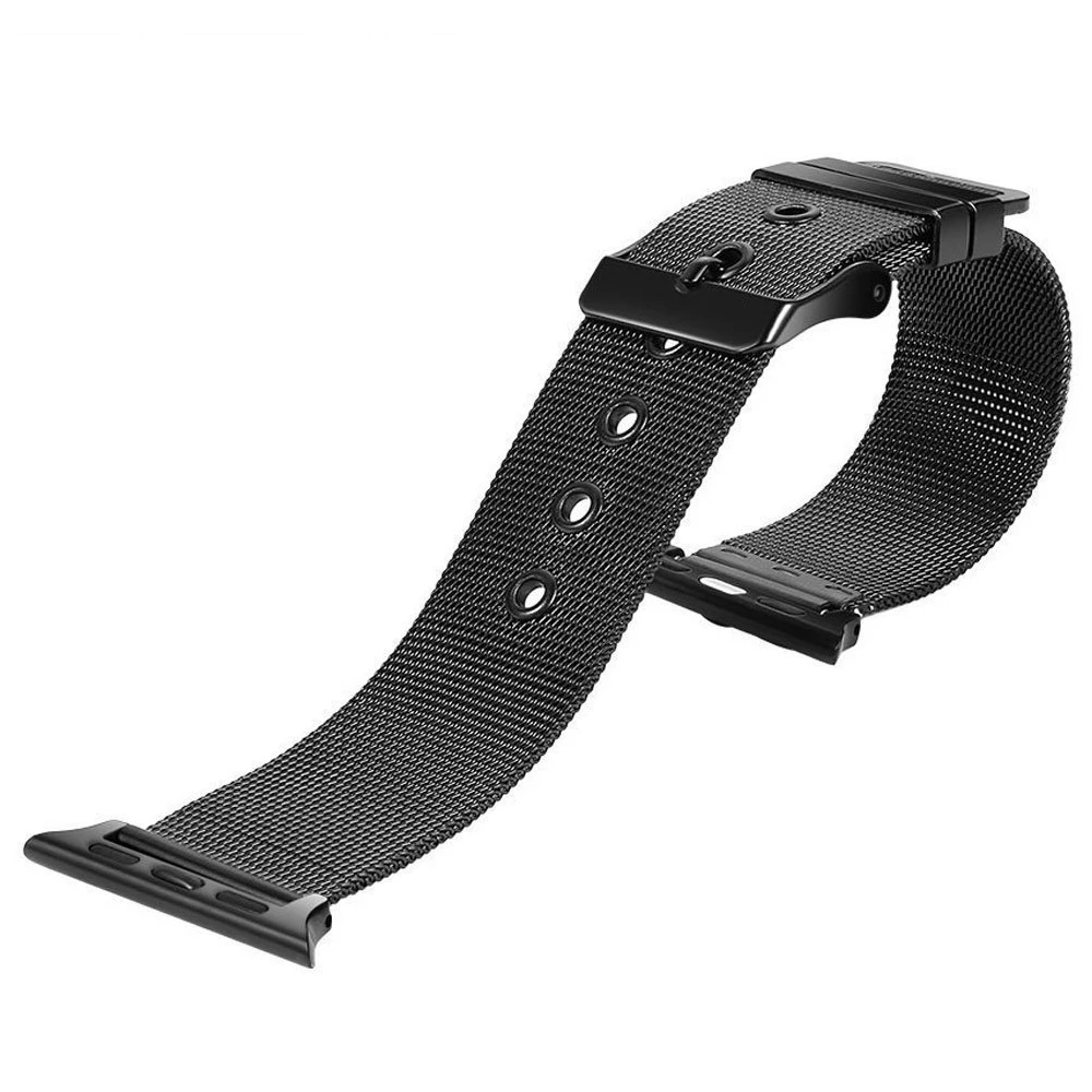 Миланский ремешок для apple watch 42 мм 38 из нержавеющей стали металлический браслет