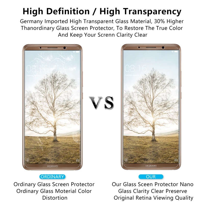 5 шт./лот закаленное Стекло для huawei Коврики 10 Pro Экран протектор Защитная пленка pro