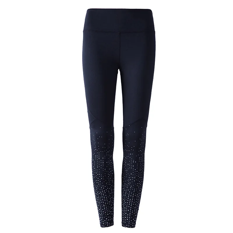 

Women Yoga Pants High Waist Reflective Pant Elastic Sport Leggings Skinny Capris Running Trouser Female Gym Fitness Dance Tights