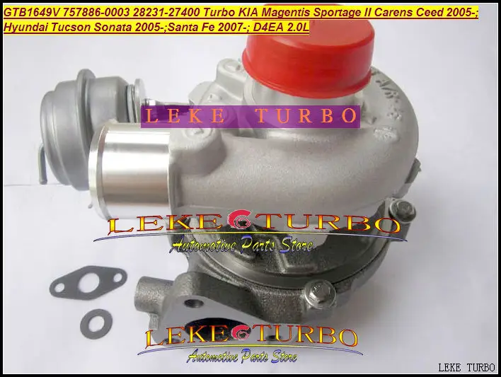 GTB1649V 757886 5003S 0003 28231 27400 Turbo для HYUNDAI Tucson Santa Fe Для KIA Magentis Sportage Ceed D4EA 2.0L|turbo sound|tucson 2010turbo