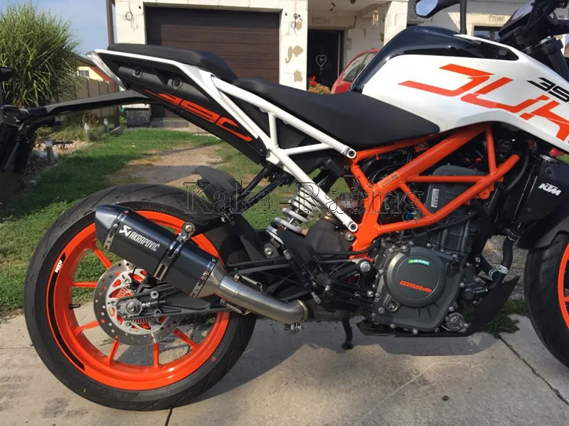 Мотоциклетная выхлопная труба Akrapovic средней длины для KTM DUKE 390 RC390 125 250 RC RC125 2017 2019 |