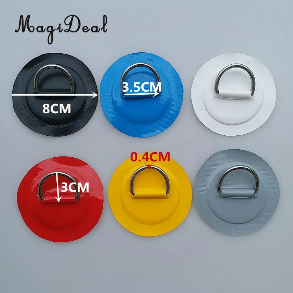 Партия 6 Нержавеющая сталь d образное кольцо облицовка