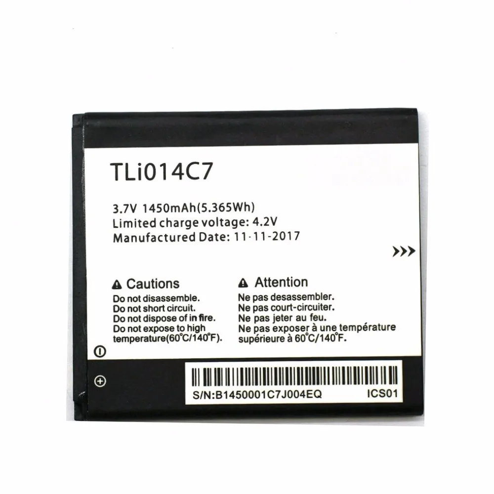 Новый оригинальный аккумулятор TLi014C7 для ALCATEL one touch 1ICP5/54/60 мобильный телефон в