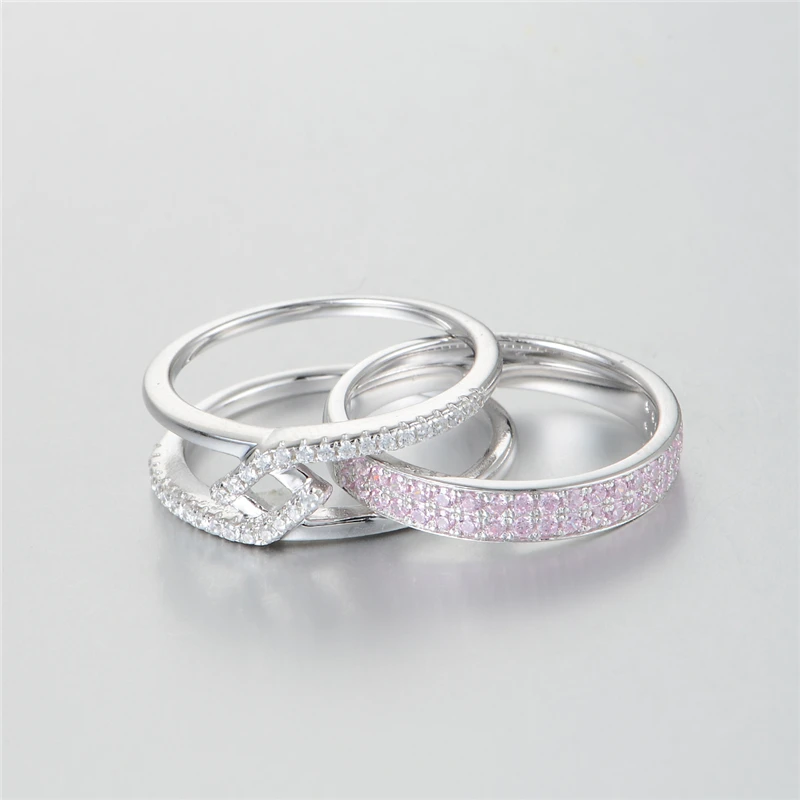 Женское кольцо из серебра 925 пробы с натуральным розовым камнем|silver women ring|anillos plata