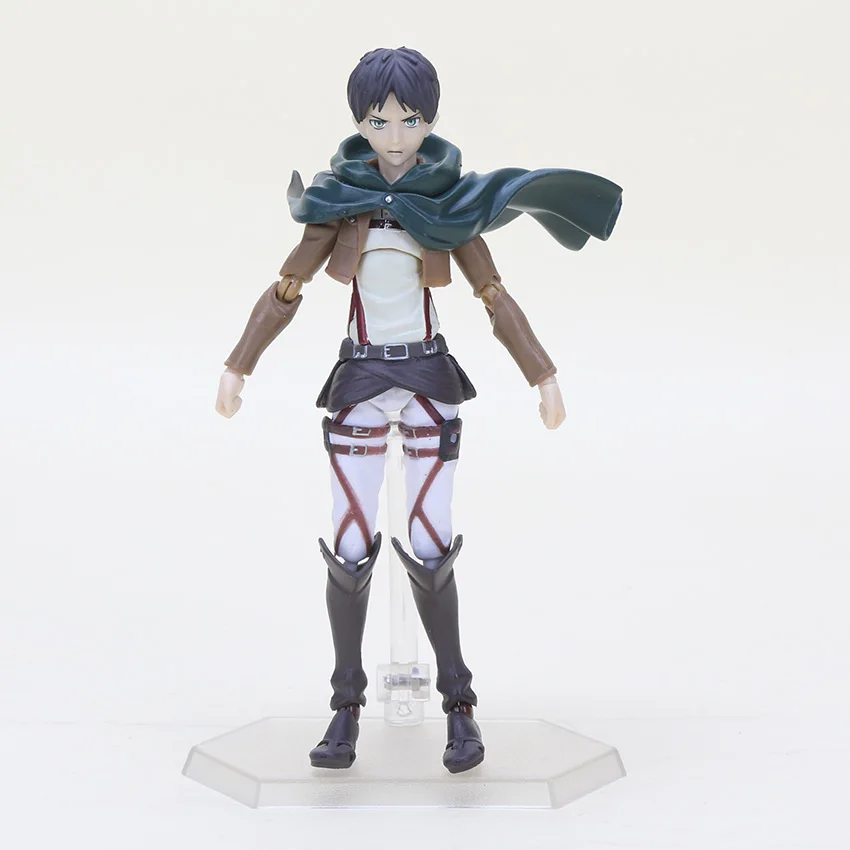 14 см аниме атака на Титанов фигурка Shingeki No Kyojin Mikasa Ackerman 203 Levi Figma 213 Eren 207 Figma ПВХ Модель игрушки - Цвет: 207 in box