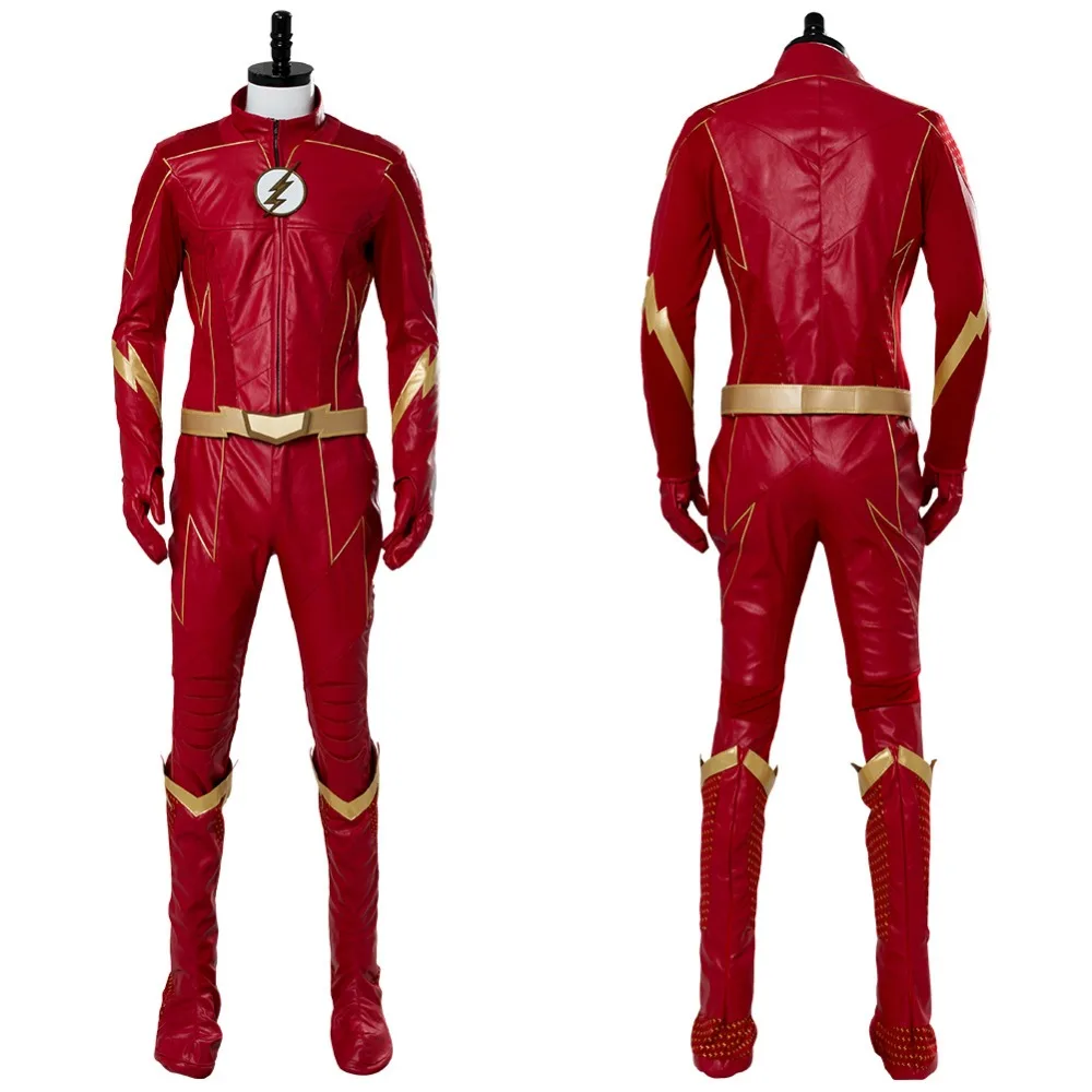 

The Flash Season 4 Cosplay Costume Adult Men Barry Allen Flash Cosplay Costume Outfit Halloween Carnival Cosplay Costumes