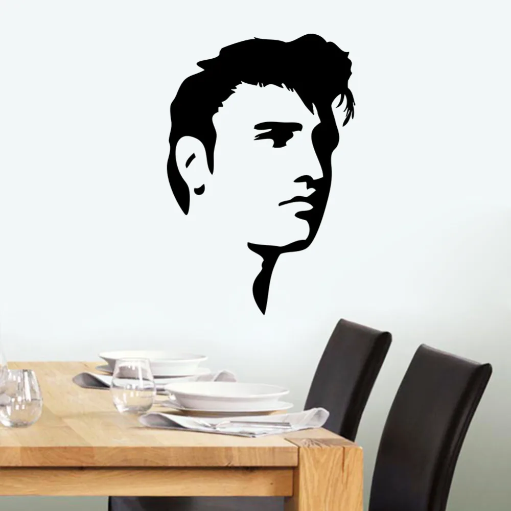 Бесплатная доставка современные настенные виниловые наклейки Elvis Presley домашний