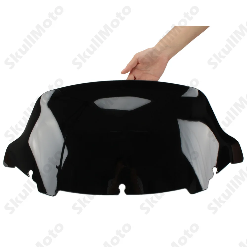 10 ''волнистый мотоциклетный лобовое стекло, ветровой щиток для Harley Touring Electra Glide Street Glide FLHX- дым