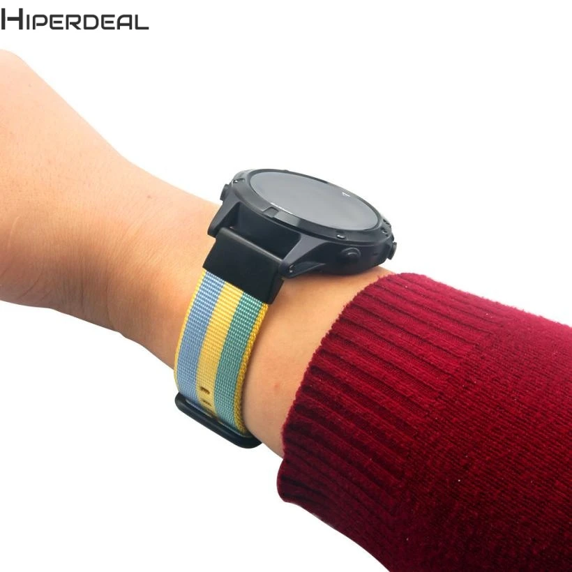 

HIPERDEAL New Woven Nylon Strap Replacement Quick Release Easy Fit Band for Garmin Fenix 5 Hot 17Dec16 Drop Ship F