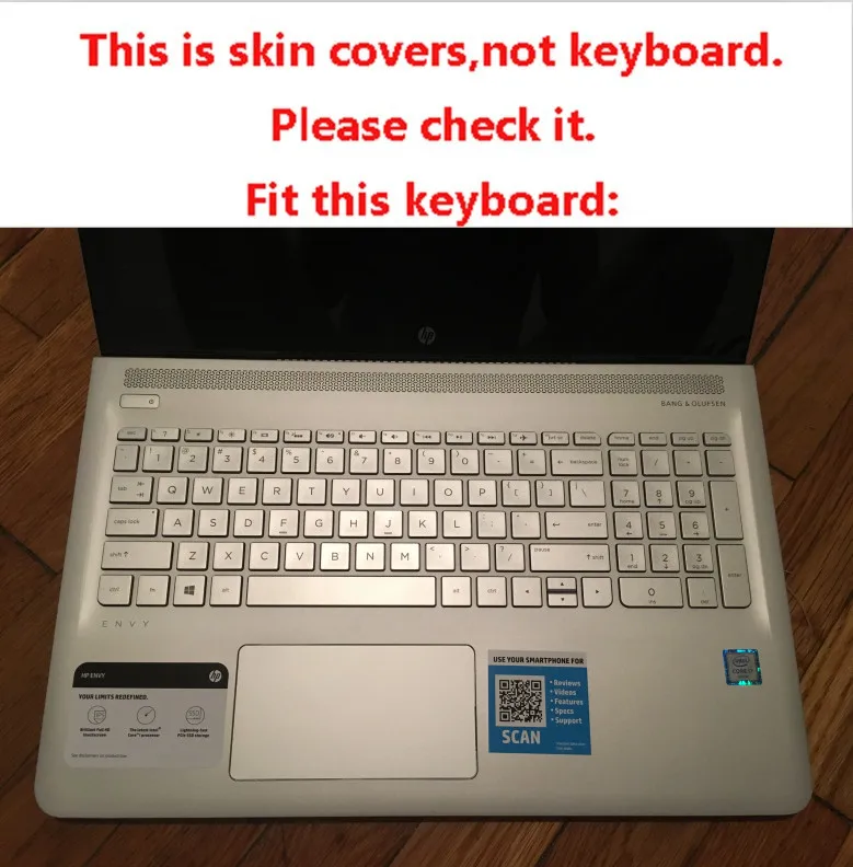 Ноутбук высокая прозрачная клавиатура из ТПУ чехол для новинка hp ENVY 15 as020nr as001na as002na ae139tx as015tu as021tu as045tu as048tu