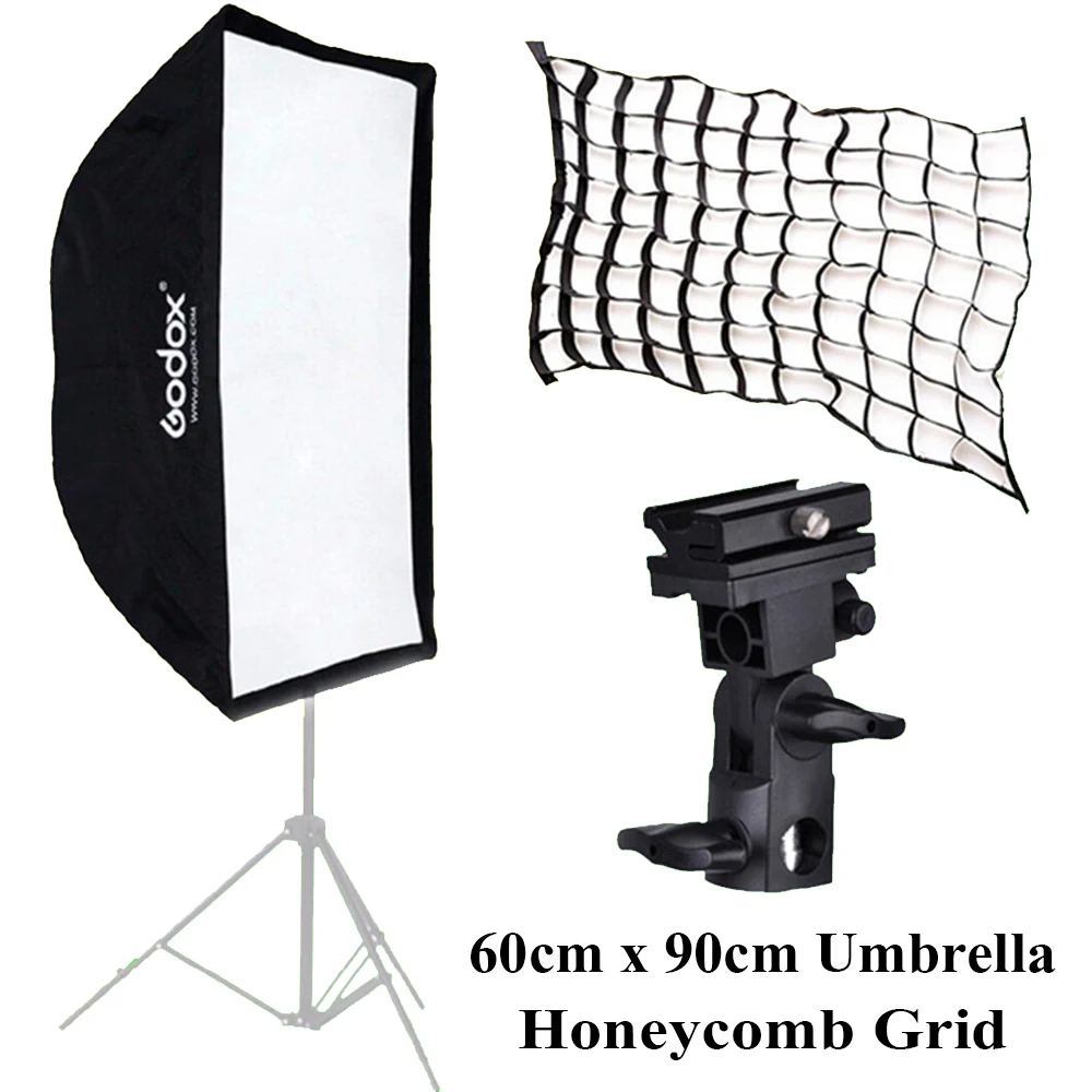 Godox 60 см x 90 зонтик восьмиугольник софтбокс Отражатель + сотовая сетка для