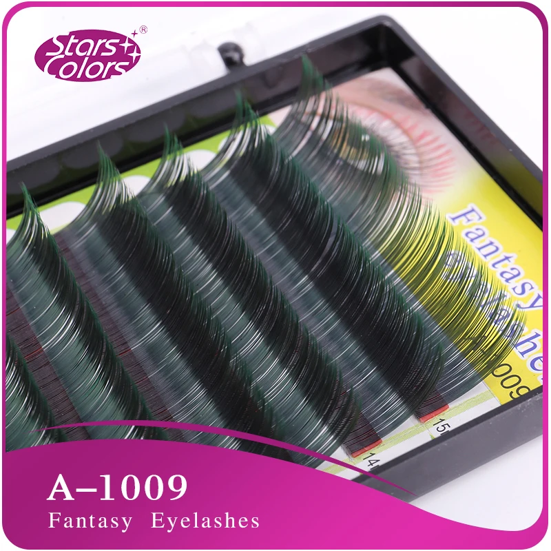 Цветные накладные ресницы из смешанного шелка 0 1 мм C Curl индивидуального размера