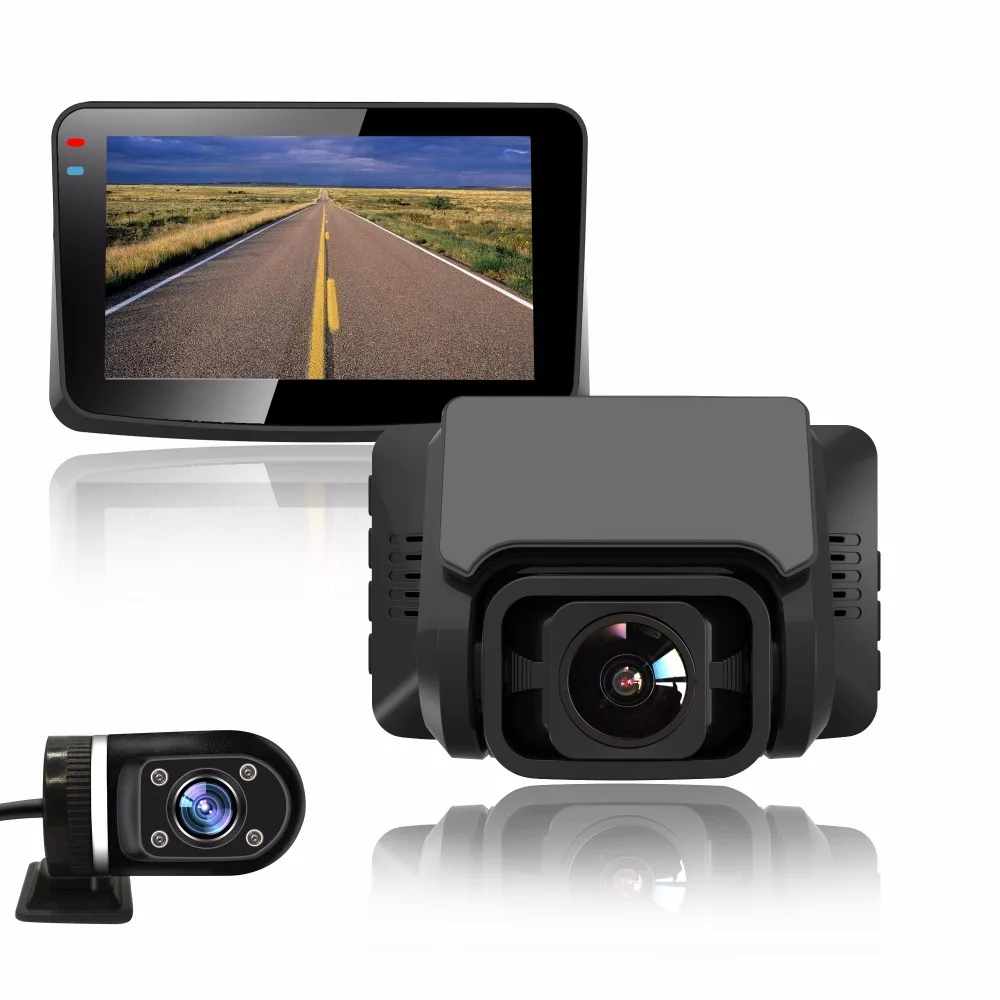 Автомобильный видеорегистратор встроенная камера заднего вида 720P с GPS