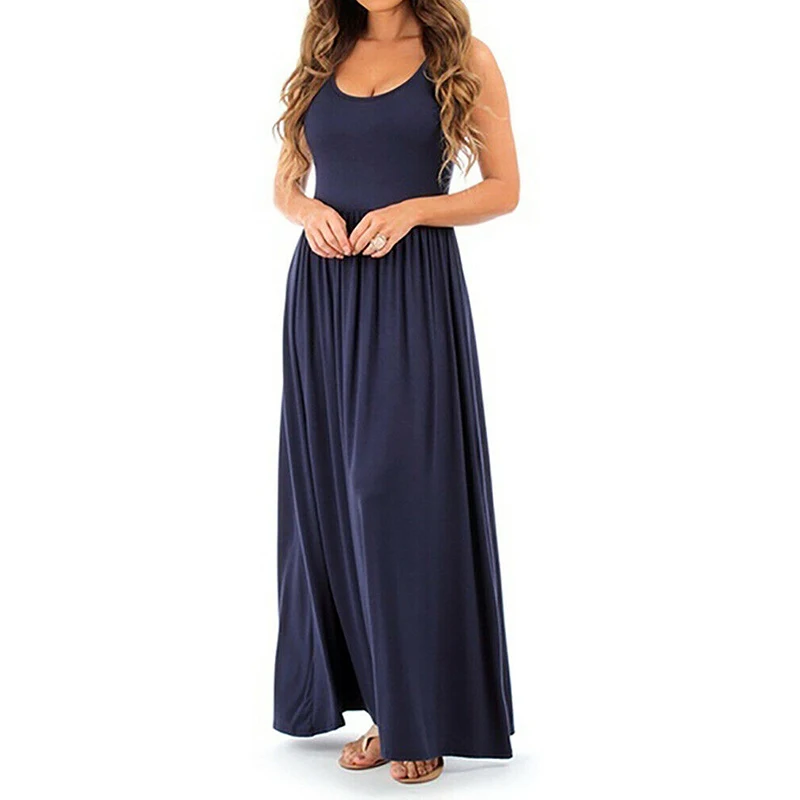 Высокое качество летний сарафан женское платье сексуальное бохо без рукавов