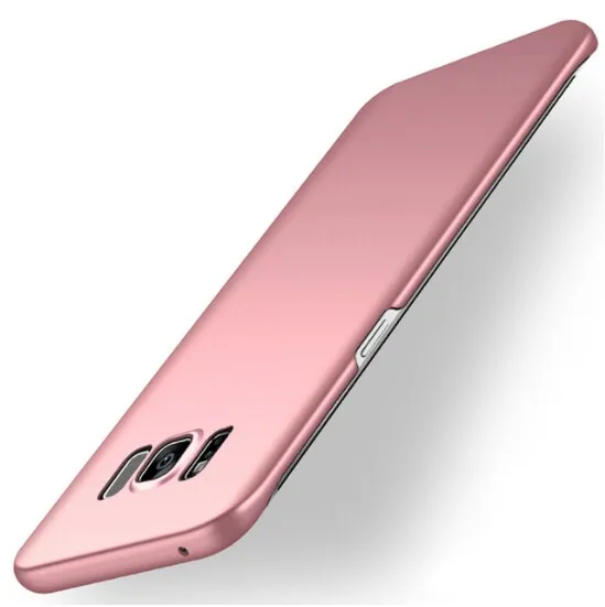Матовый чехол для телефона для samsung Galaxy S5 S6 S7 край S8 плюс J3 J5 J7 A3 A5 A7 обратите внимание на возраст 3, 4, 5, на весь экран Пластик крышка - Цвет: Rose Gold