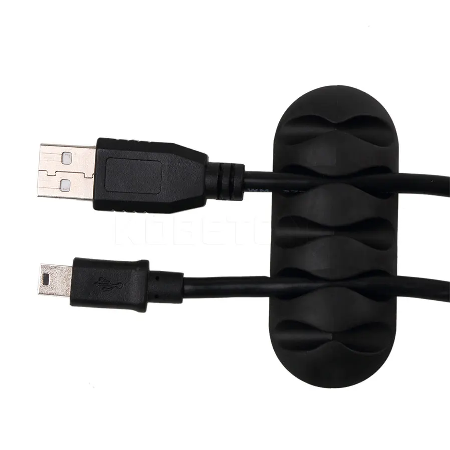 Новый цветной Кабельный органайзер силиконовый usb кабель сматыватель гибкие