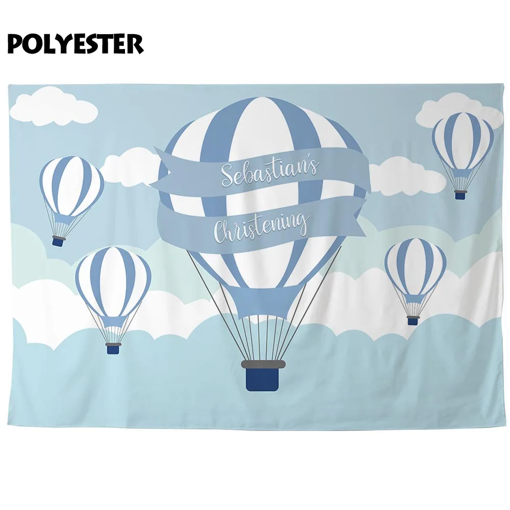 Фон Funnytree для фотосъемки с изображением воздушного шара на первый день рождения |