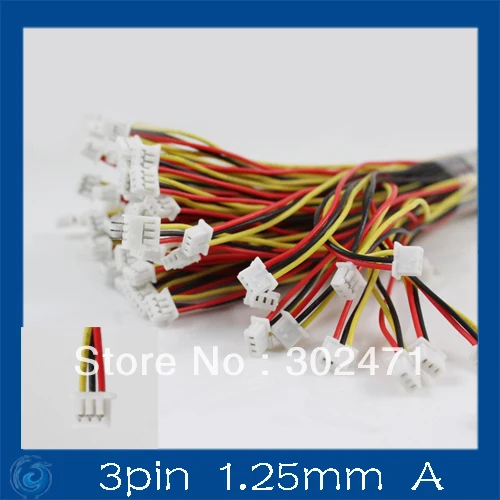 Мини. Micro JST 1 25 мм Φ 3 контактный разъем с проводом x 10 наборов. контакта (1 мм) A|connector