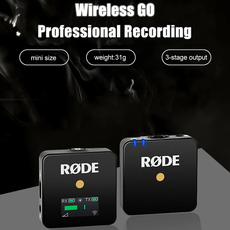 Микрофон Rode Wireless GO профессиональный студийный голосовой микрофон для цифровой