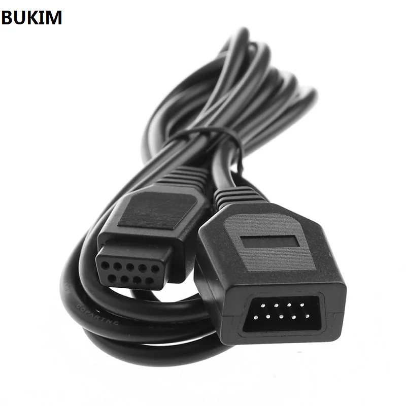 BUKIM2 шт. 9 Pin 1,8 м/6 футов УДЛИНИТЕЛЬ шнур для sega Genesis 2 контроллеров ручка