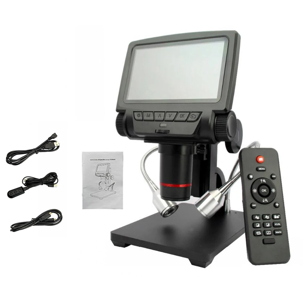 5,0 дюймов 1080 P цифровой USB HDMI/AV микроскоп с увеличение светодиодный регулируемый свет для телефон ремонт паяльник