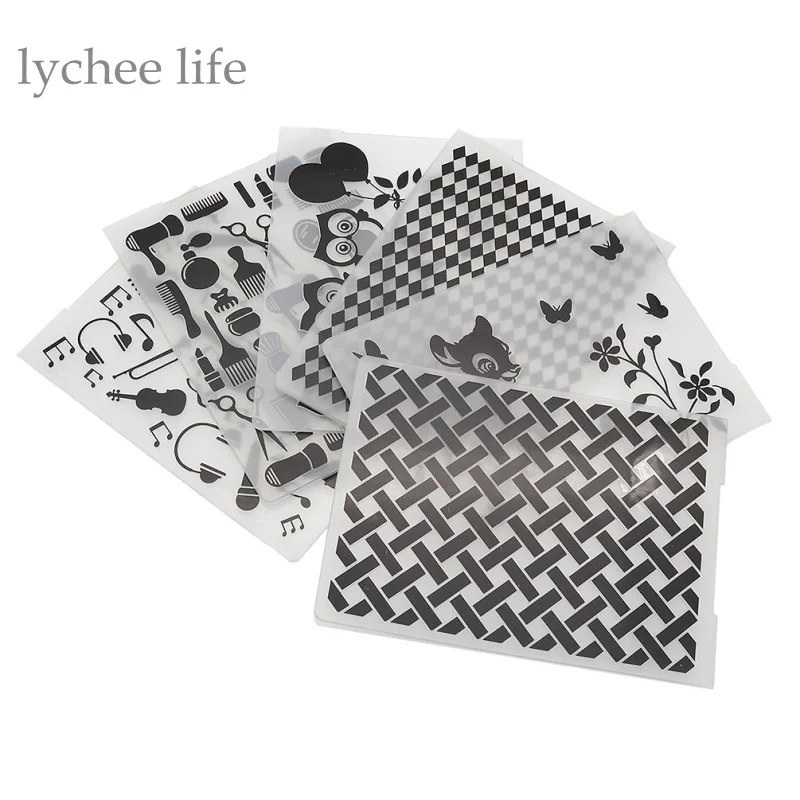 Lychee Life 1 шт. пластиковая папка для тиснения скрапбукинга сделай сам альбом карта