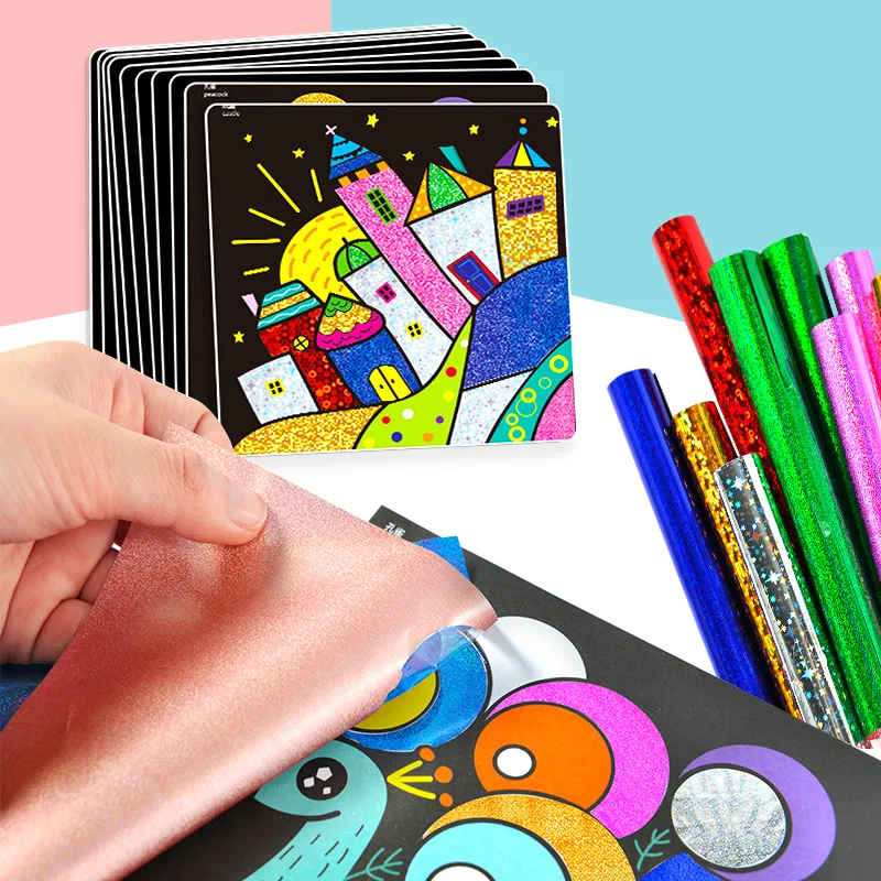 15 шт. Детские Волшебные Мультяшные наклейки включают 30 шт. радужные цветные Переводные картины/Детские креативные художественные наклейки