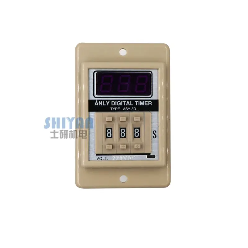 

Free shipping ANLY Time Relay ASY-3D ASY-2D 999S 999M 99S AC220V Domestic
