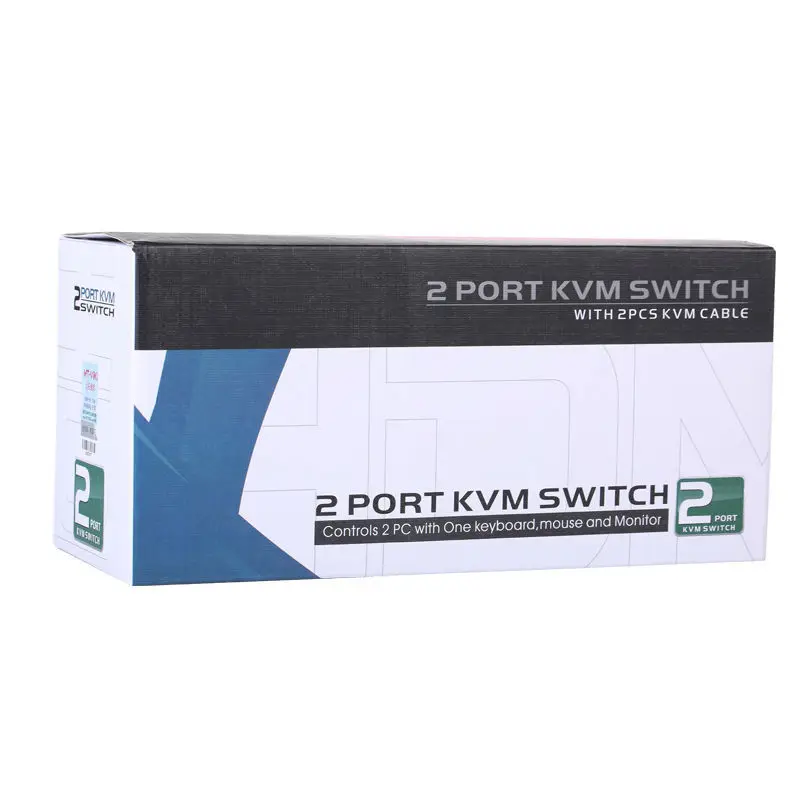 MT Вики 2 Порта VGA USB KVM Переключатель Клавиша Выбора Автоматического Сканирования