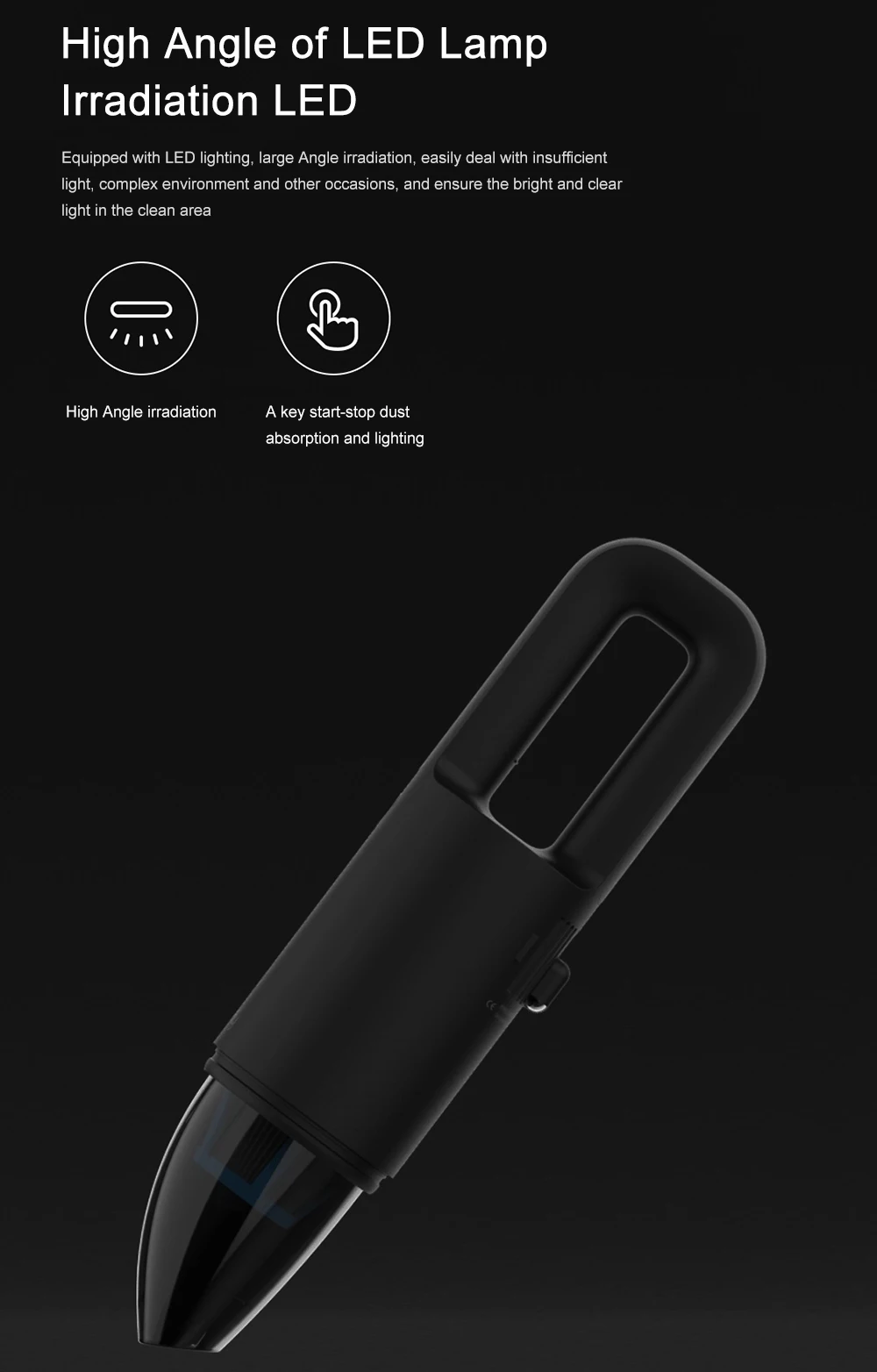 Ручной пылесос Cleanfly FVQ портативный беспроводной мини-пылесос 2 в 1 с насадкой светодиодный светильник автомобильное зарядное устройство HEPA фильтр