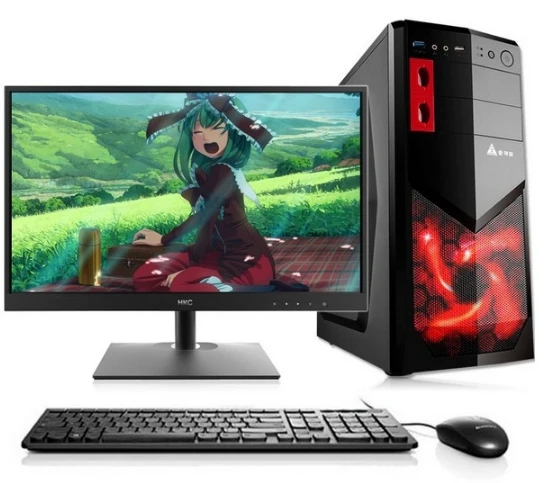Игровой настольный компьютер Intel I7 quad core 4/8 Гб ram 120 ГБ/ТБ HDD с 18 5 22 24 дюймовым