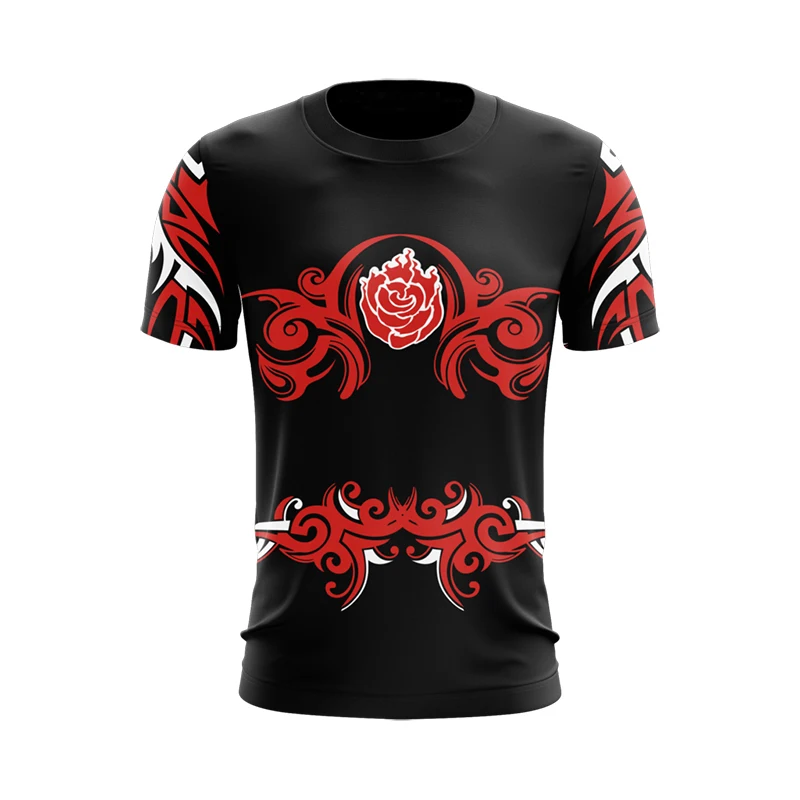 2019 Новые Летние повседневные топы с короткими рукавами и футболки RWBY Блейк