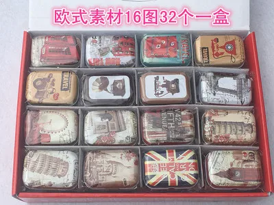 32 шт./компл. новинка винтажный мини косметический чехол для ювелирных изделий