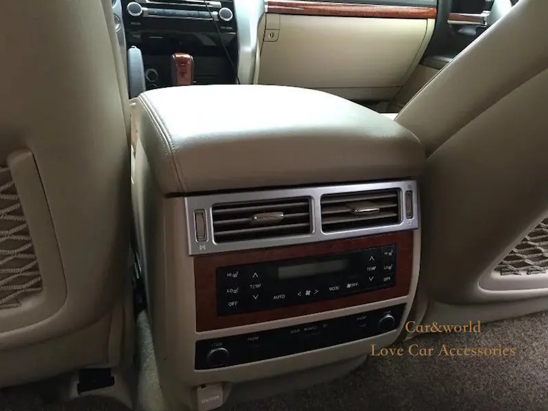 Для Toyota Land Cruiser 200, задняя крышка для кондиционера переменного тока, отделка внутренней панели, украшение от 2010 до, автомобильные аксессуары