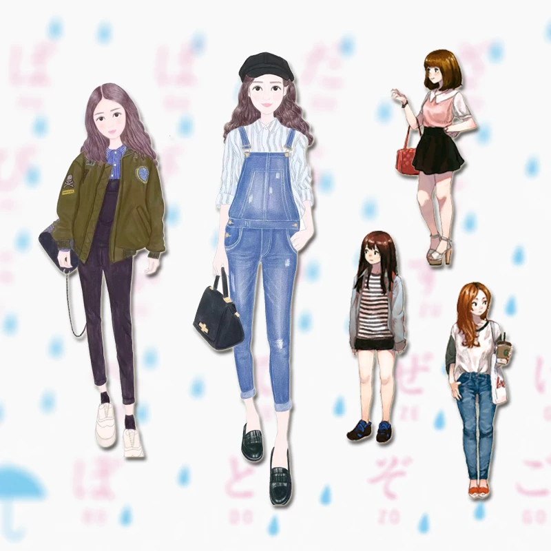 1 ШТ. Девушки Брошь Женский Акриловые Значки Kawaii Знак Pin на Рюкзак Контакты для