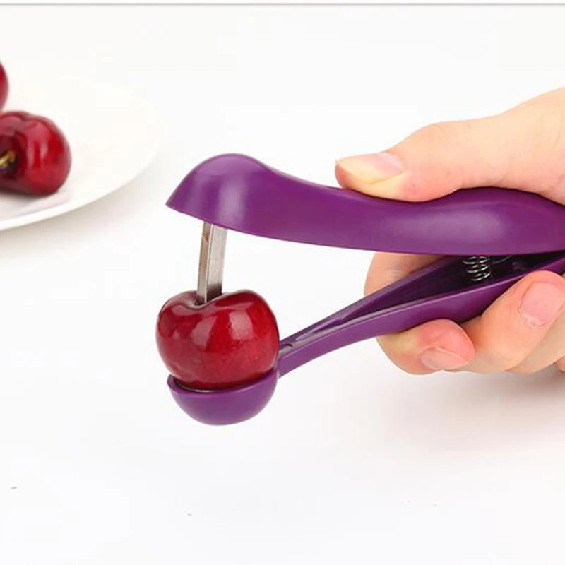Handheld Stainless Steel Cherry Pitter Creative Kitchen Tools Fuits Vegetables Remover Cutters Home Accessories Kitchen Gadgets