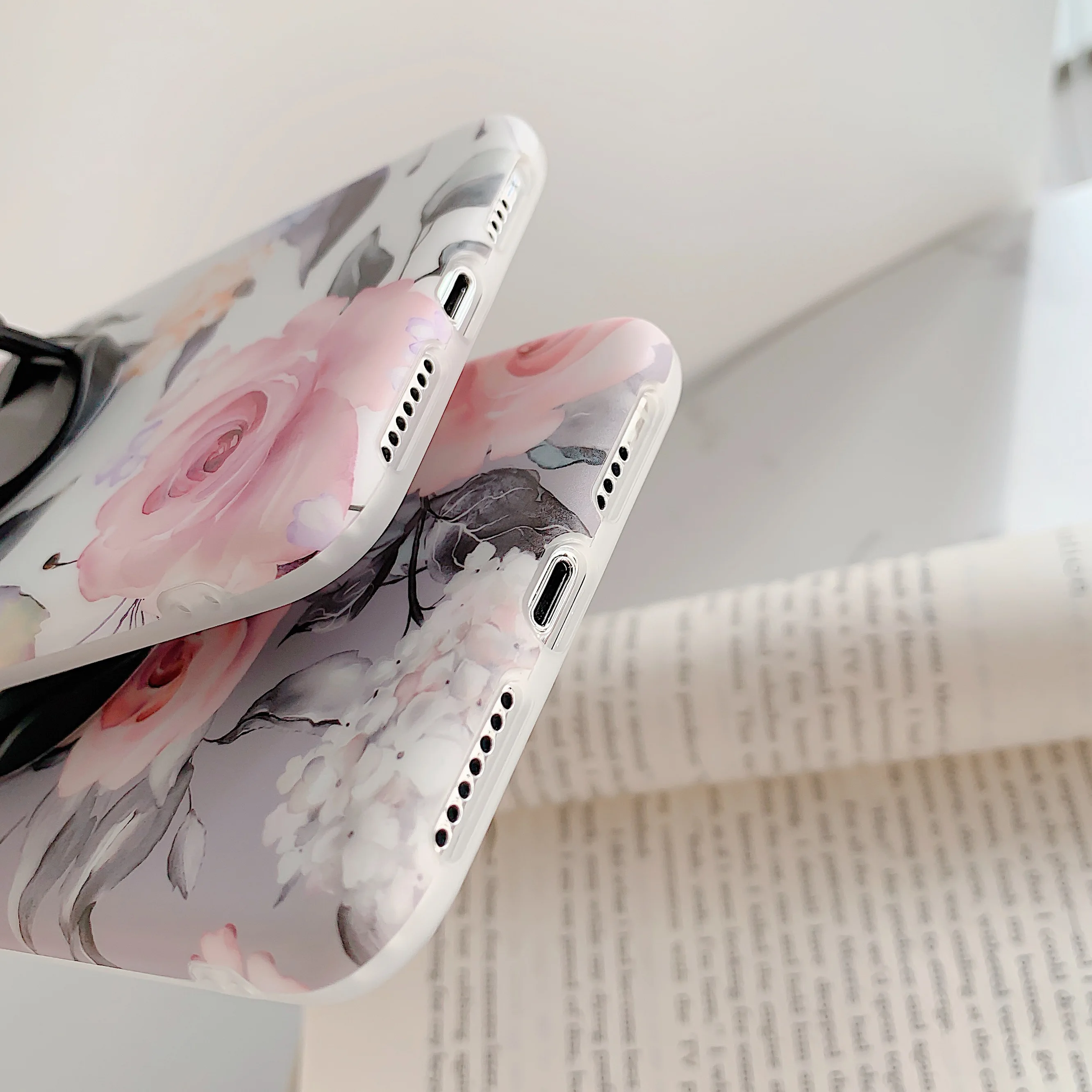 Чехол с художественными цветами для Apple iPhone Xs Xr Max 6 6S 7 8 чехол Plus силиконовый Ретро