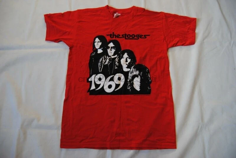 THE STOOGES 1969 футболка с изображением Группы Новая IGGY POP FUN HOUSE RAW POWER|Мужские футболки| |