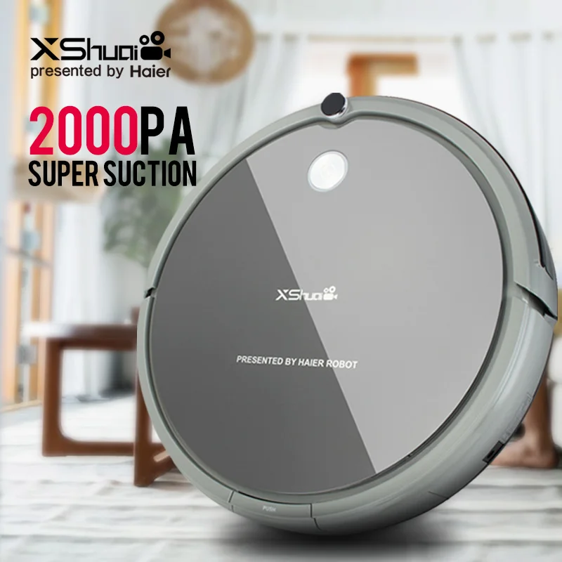 XShuai HXS-G1 робот пылесос беспроводной 2000PA супер всасывающий Влажная и сухая домашняя уборочная машина Автоматическая подзарядка гироскоп навигация