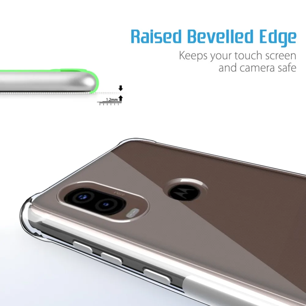 SLEO for Motorola Moto P40 Case Ultra Thin Transparent Soft TPU Back Cover Silicone |