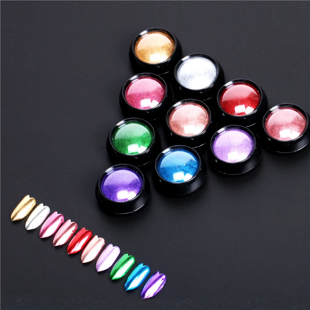 12 цветов супер яркий эффект титановые блестки маникюрные украшения для ногтей |