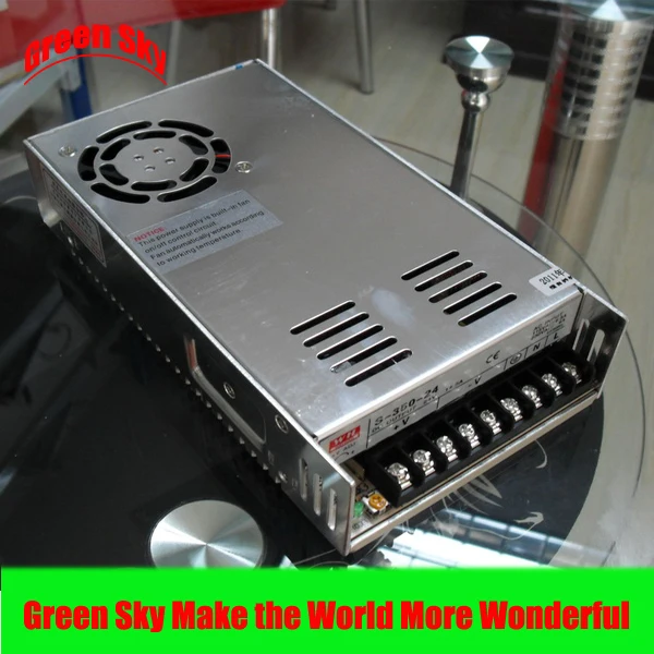 

New Arrival Cooling fan Voltage Transformer LED Display DC single output power supply 350w 24v 15a