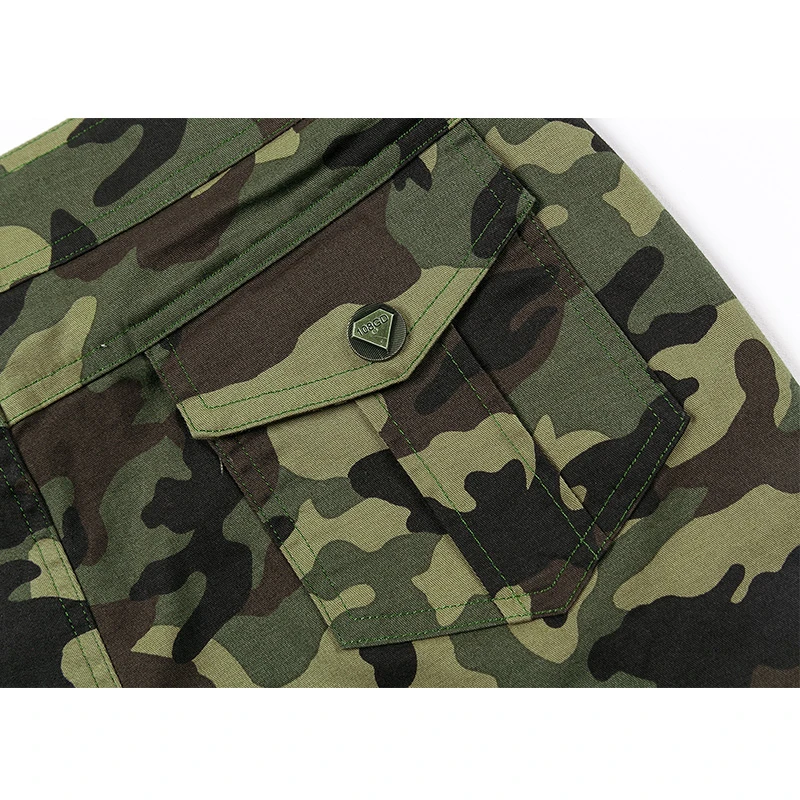 Уличные камуфляжные брюки с несколькими карманами размера плюс женские модные