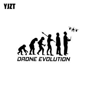 YJZT 15,5 см * 8,6 см, Виниловая наклейка для дрона, автомобильная наклейка 