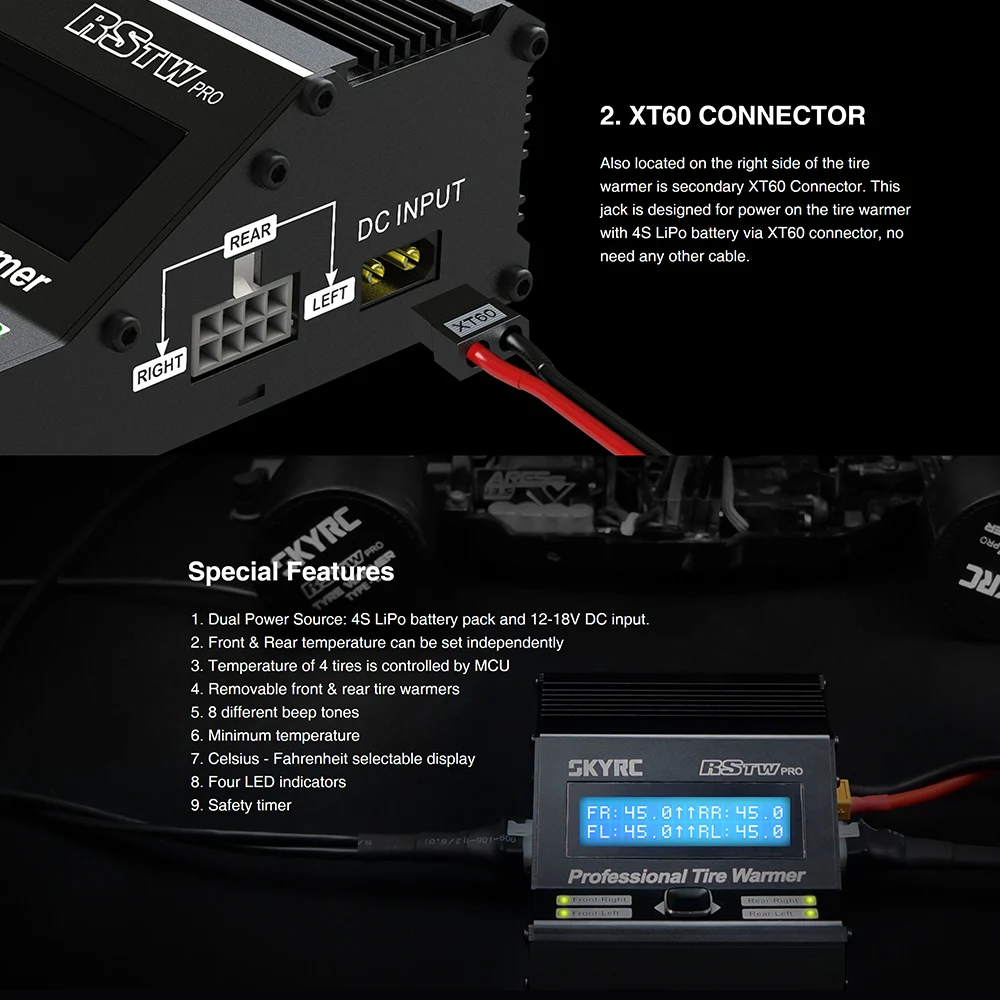 Профессиональный обогреватель шин SKYRC RSTW электронный MCU с температурным